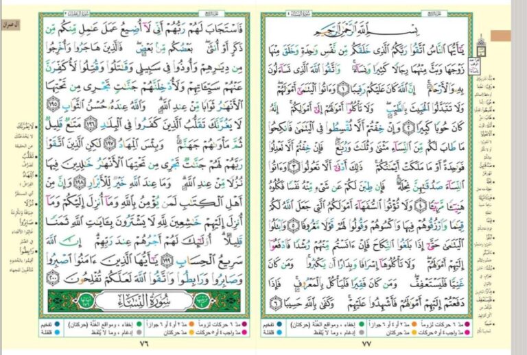 تحميل مصحف التجويد الملون PDF